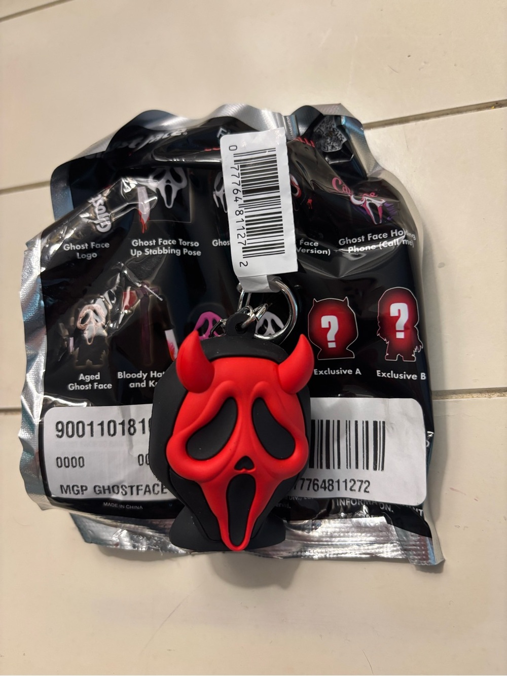 Spirit Ghost Face Blind Bag Keychain Clip Exclusive A Devil